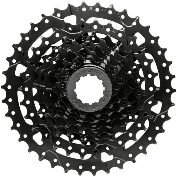 microSHIFT Acolyte Super Short Cassette - 8 Speed, 11-38t, Black, ED Coated