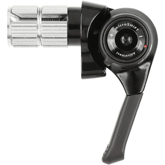 microSHIFT BS-G10-R Right Bar End Shifter - 10-Speed, Compatible with Sword and Advent X 10-Speed Derailleurs, Black