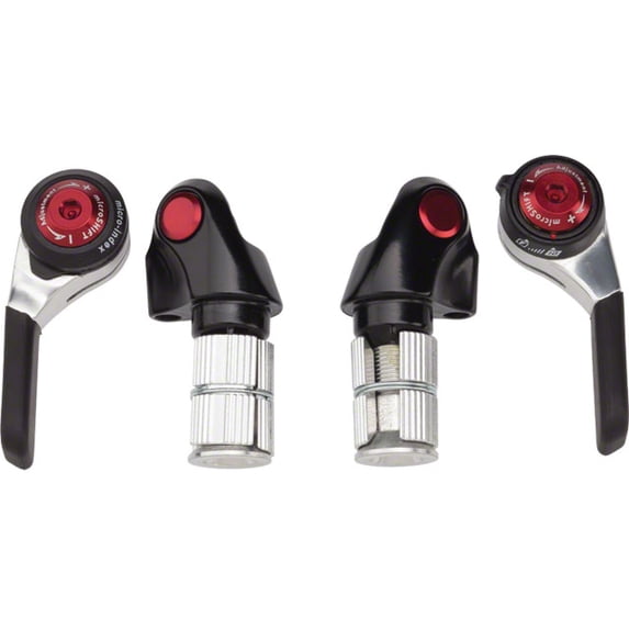 MicroSHIFT Bar End Shifter Set – 8-Speed Road, Double/Triple, Shimano Compatible BS-T08