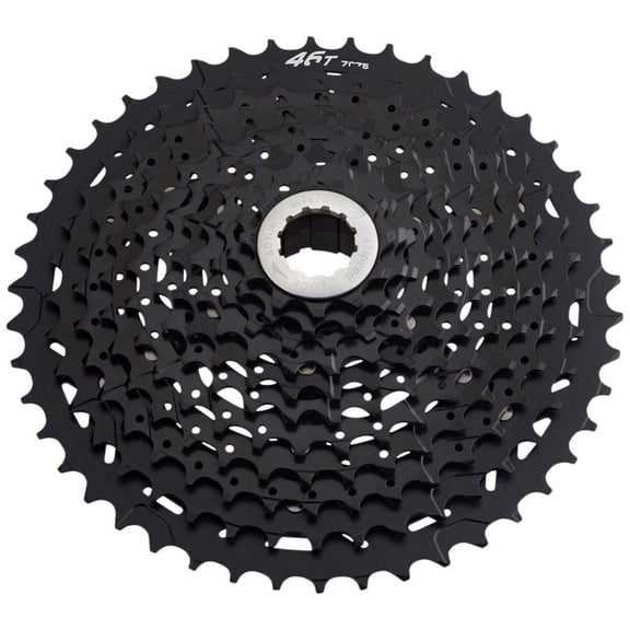 microSHIFT G11 Cassette - 11 Speed, 11-46T, Alloy Spider, Black, ED Coated