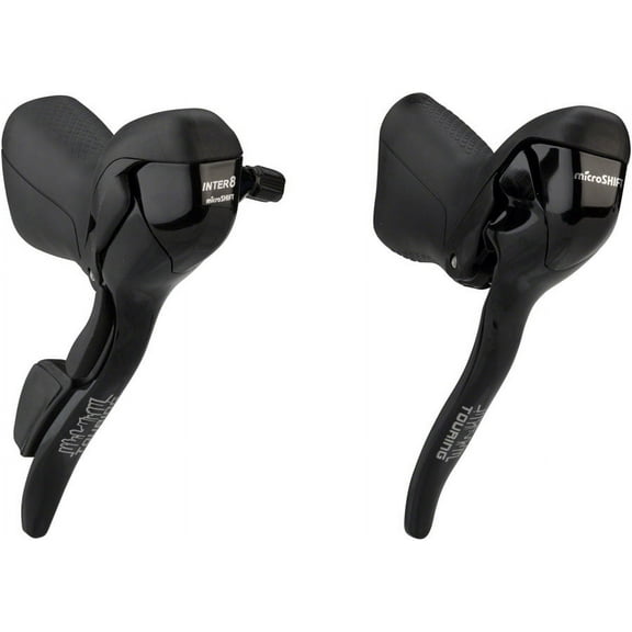 microSHIFT Internal Gear Drop Bar Shifter Set, Shimano Alfine 8 Compatible
