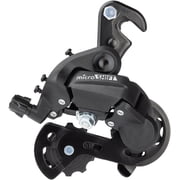 microSHIFT M21 Rear Derailleur - 6/7 Speed, Super Short Cage, Dropout Claw Hanger, Black