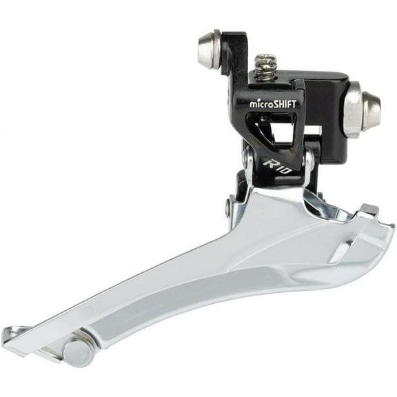 microSHIFT R10 Front Derailleur - 10-Speed Double 56t Max Braze-On