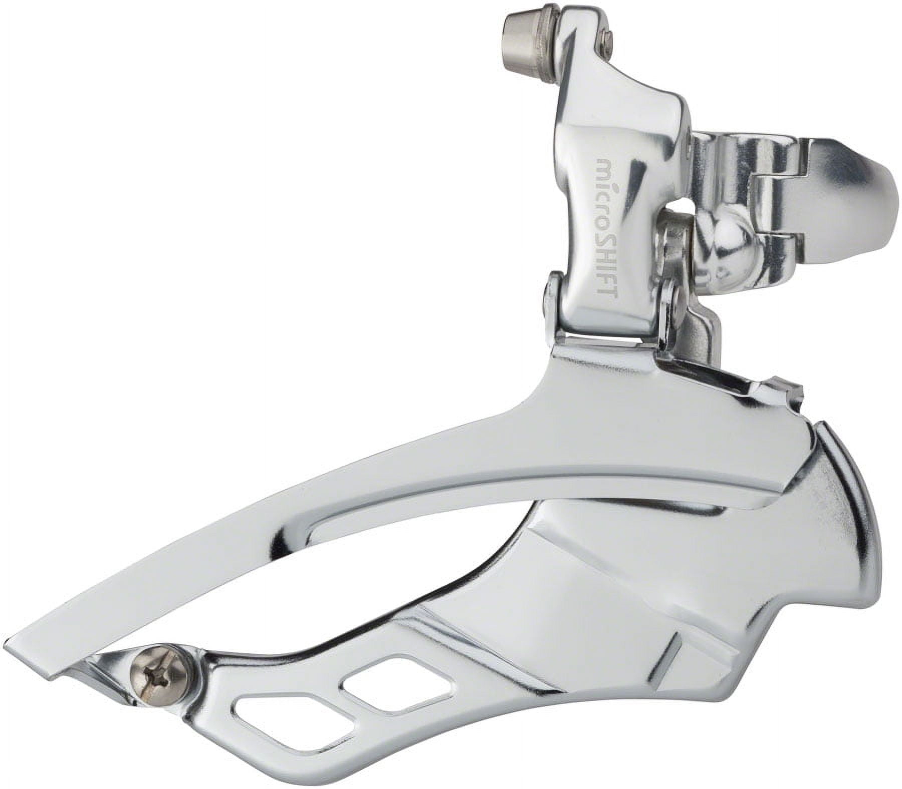 MicroSHIFT Deragliatore Anteriore 10V 31.8mm | Nero Per Bici Da Strada Doppia