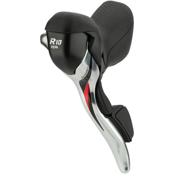 microSHIFT R10 Left Drop Bar Shift Lever, Triple, Compatible with Shimano Compatible, Silver