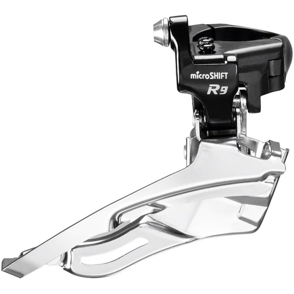 microSHIFT R9-B Triple Front Derailleur - 9-Speed, Triple, For 50/39/30 RIngs, Band Clamp, Shimano Road Compatible