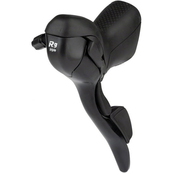 microSHIFT R9 Left Drop Bar Shift Lever - Triple, Shimano Compatible, Black