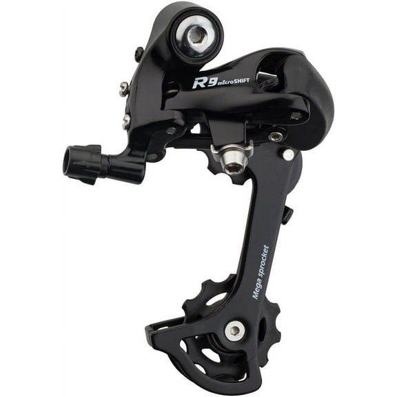 microSHIFT R9 Rear Derailleur - 9,10 Speed, Medium Cage, Black