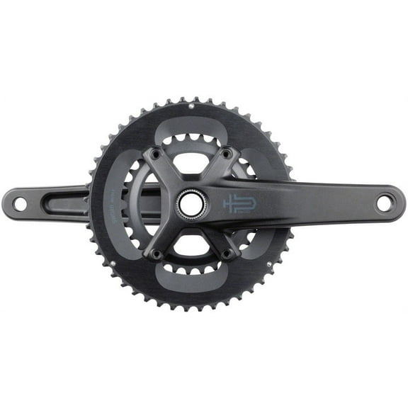 microSHIFT Sword 2x Crankset - 172.5mm, 10-Speed, 48/31t, 110 Asym BCD, 24mm Spindle, Black
