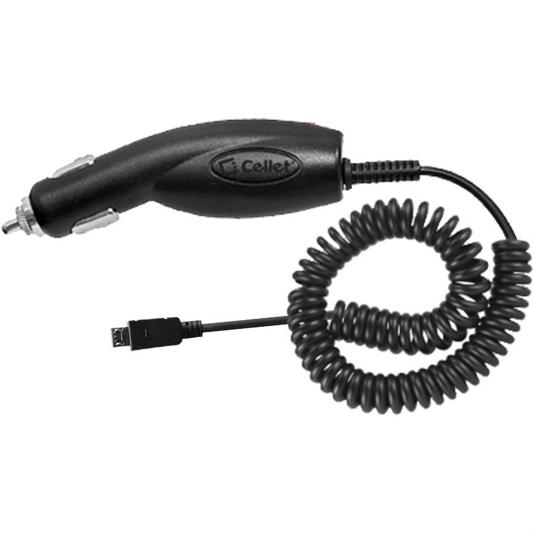 microUSB PlugIn Car Charger (800mA)