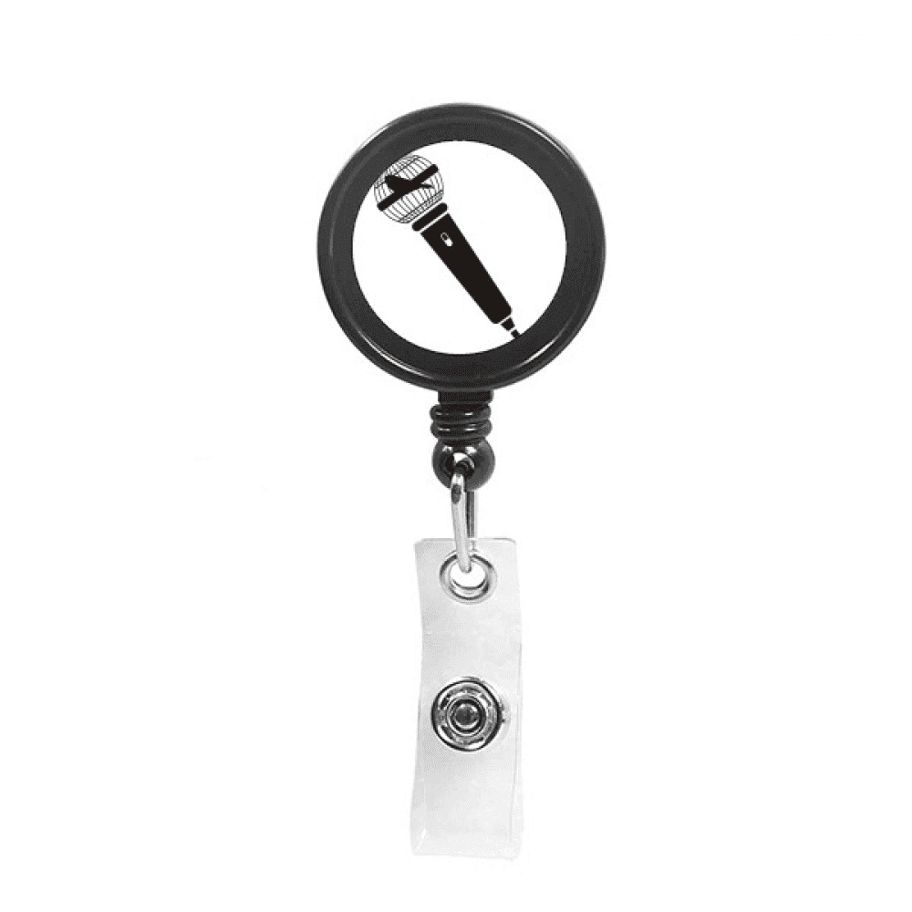 microph cage expression Retractable Keychain Badge Holder ID Badge