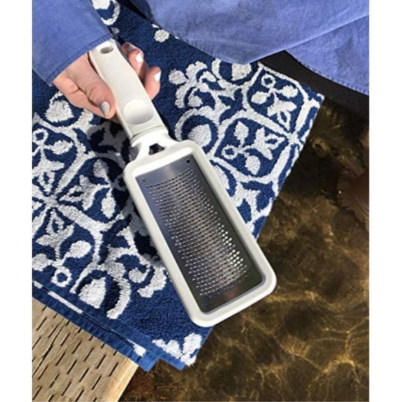 microplane colossal professional foot file - white