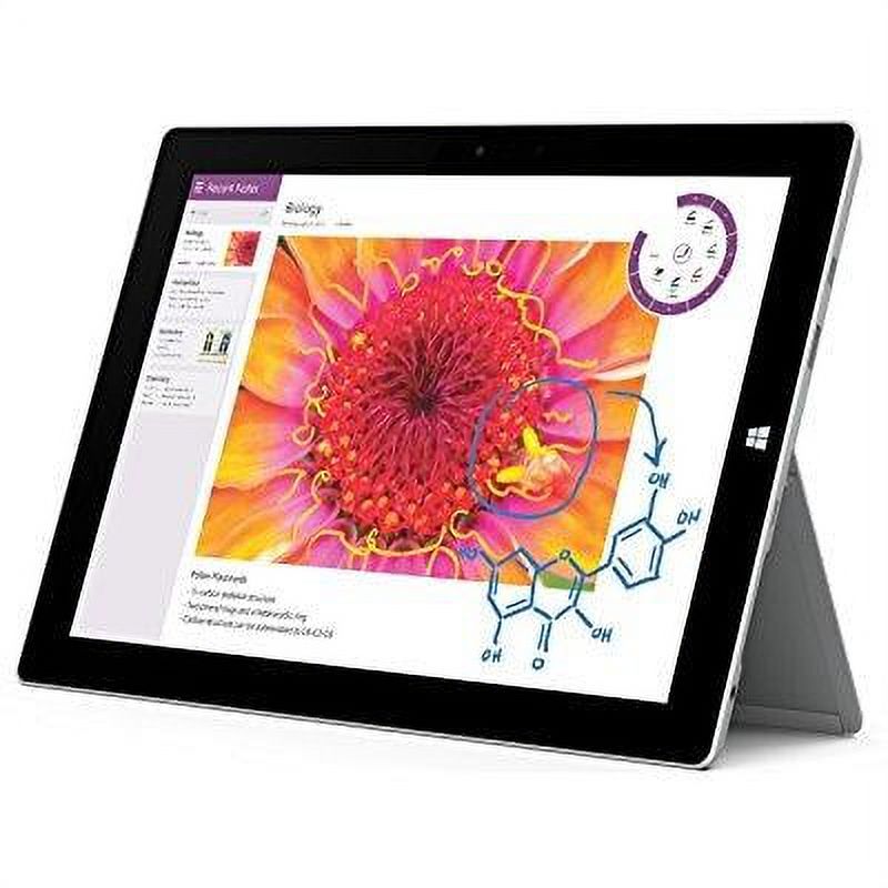 microsoft surface pro 3 tablet (12-inch, 128 gb, intel core i3, windows 10) - image 1 of 15