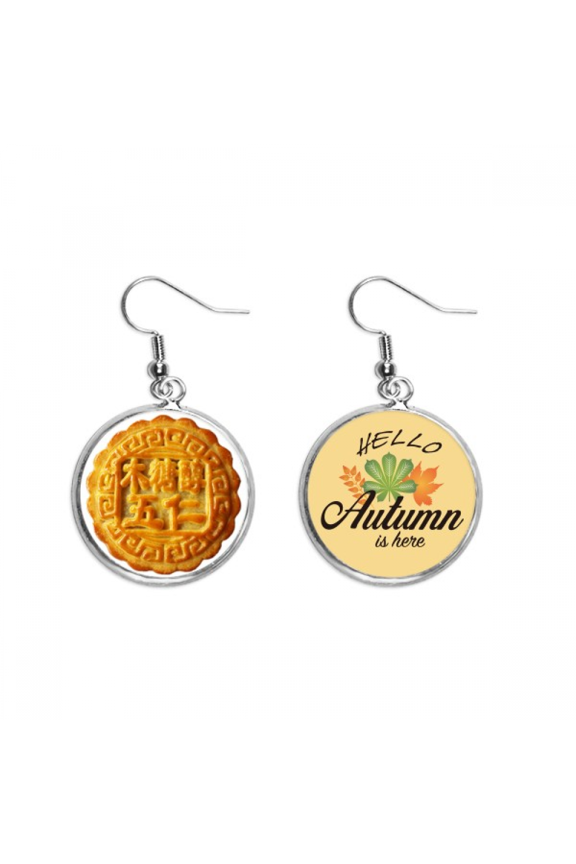 mid-autumn festival five kernel moon cake earring dangle autumn earring jewelry