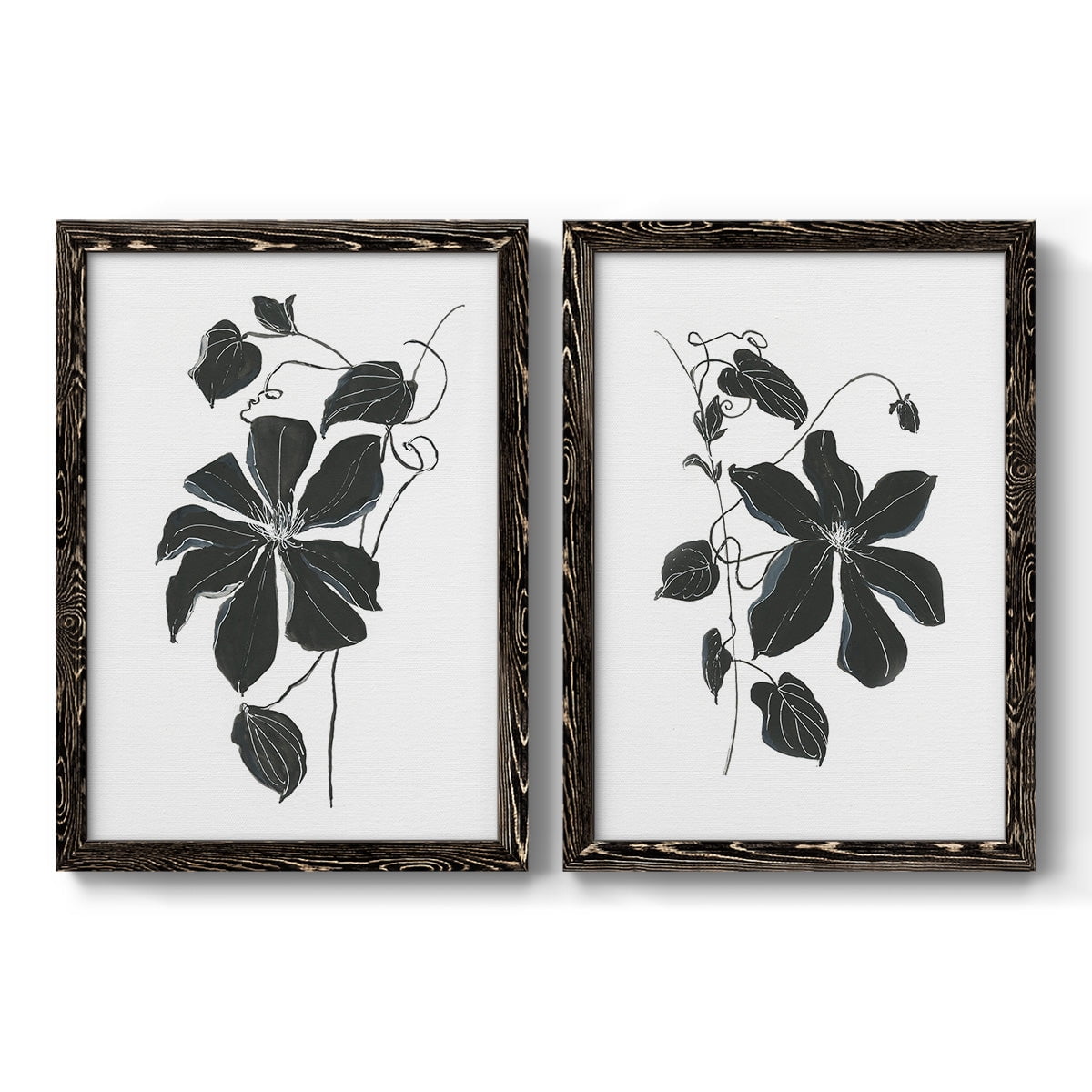 Midnight Climber I - Premium Framed Canvas 2 Piece Set - Ready to Hang
