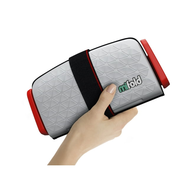 mifold GrabandGo Booster Car Seat, Pearl Gray
