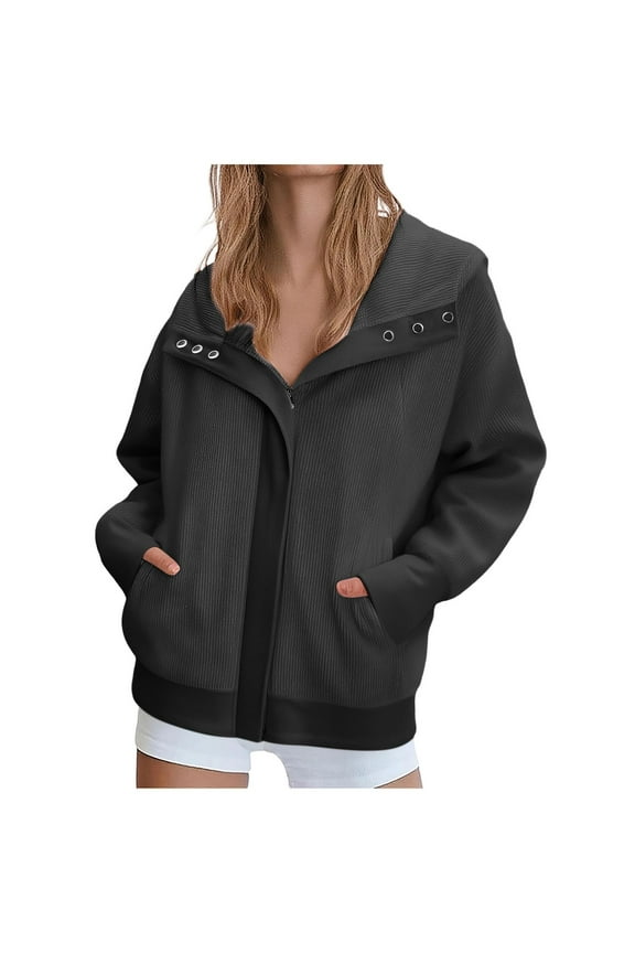 2025 Black * Friday and Cyber * Monday Women's Fashion Sportswear Hooded 2025 and Winter Clothing Long Sleeved Hooded Sweatshirt Sweatshirt Black XXL