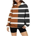 thumbnail image 1 of mihongmao 2026 Black * Friday and Cyber * Monday Women's Fashion Casual Ladies Printed Long Sleeve Tops Blouse Hooded Sweatshirts Coffee M, 1 of 4