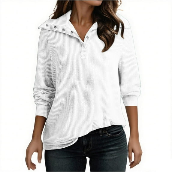 mihongmao 2026 Cyber_Monday and Black_Friday Women Sweatshirt Zip Up Hoodie Fall Fashion Long Sleeve Jackets Winter Clothing Outfits White XXL