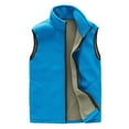 thumbnail image 1 of mihongmao 2025 Cyber_Monday Clearance and Black_Friday Clearance Women's Fashion Casual Solid Color Pocket Style Fleece Warm Jacket Sky Blue XL, 1 of 8