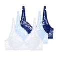 thumbnail image 1 of mihongmao Bralettes for Women with Support High Support Sports Bras Women Lace Plus Size Bra without Steel Ring Gathers European and Sexy Thin Breathable Underwear Black 75C, 1 of 6