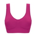 thumbnail image 1 of mihongmao Bralettes for Women High Support Sports Bras Women Color Plus Size-thin Large Bra Sports Bra Full Bra Cup Hot Pink M, 1 of 6
