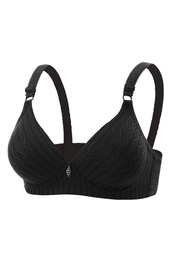 Bralettes for Women with Support Built In Bra Tank Tops Woman Color Thin and Steel Gathered Breathable Underwear for Daily Bras Black 40