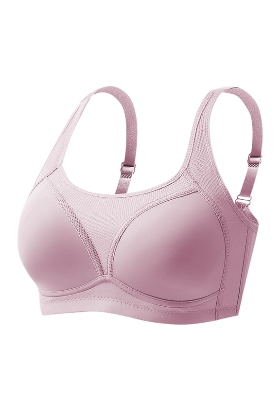 Nursing Bras Tank Top with Built In Bra Woman's Embroidery Thin Style Ventilate Large Size Bra without Steel Rim Purple XL