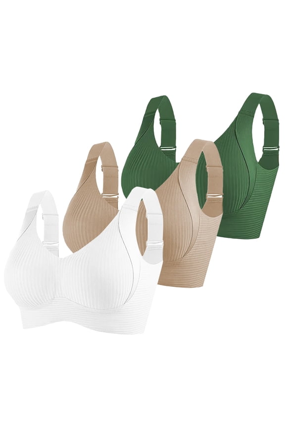 Pumping Bra Racerback Bras Women Fashion Sports Bra Underwear Bra Everyday Underwear Green XL
