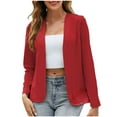 thumbnail image 1 of mihongmao Winter Coats for Women, Up to 60% off! Women's Color Casual Fashion Long-sleeved Cardigan Jacket Coat Outerwear,2024 Clearance Red XXXXXL, 1 of 5