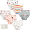 thumbnail image 1 of mijaja Little Girls' Cotton Brief Breathable Toddler Panties Kids Assorted Underwears 6 Pack 2-7 Years, 1 of 10