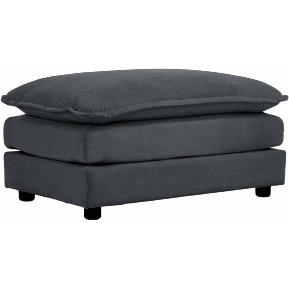 mikibama Chenille Upholstered Couches Ottoman for Modular Sectional Sofa, Grey