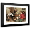 thumbnail image 1 of Émile Friant 14x12 Black Modern Framed Museum Art Print Titled - The Frugal Meal (1894), 1 of 5