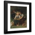 thumbnail image 1 of Émile Munier 11x14 Black Modern Framed Museum Art Print Titled - The Milk Bowl (1881), 1 of 5