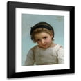 thumbnail image 1 of Émile Munier 12x14 Black Modern Framed Museum Art Print Titled - Portrait of a Young Girl, 1 of 5
