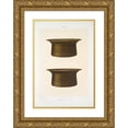 thumbnail image 1 of Émile Prisse d'Avennes 11x14 Gold Ornate Wood Frame and Double Matted Museum Art Print Titled - Two Copper Sedriehs (1877), 1 of 4