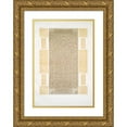 thumbnail image 1 of Émile Prisse d'Avennes 14x18 Gold Ornate Wood Frame and Double Matted Museum Art Print Titled - Mosque of Qaouam El-Dyn; Details of the Tomb (1877), 1 of 4