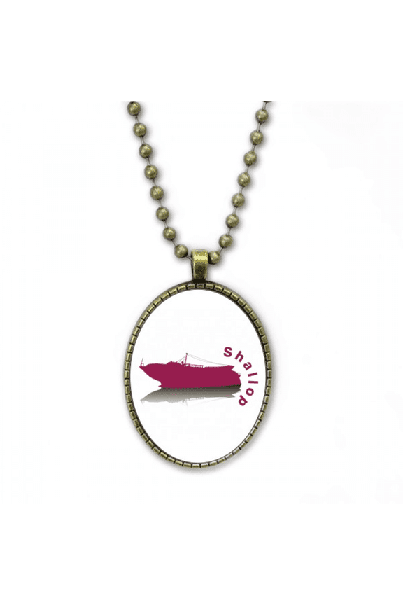 military s small warships necklace vintage chain bead pendant jewelry collection