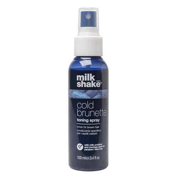 Milk_Shake Cold Brunette Toning Spray with Blue Pigment for Brown Hair, Neutralizes Red and Orange Tones, 3.4 fl oz