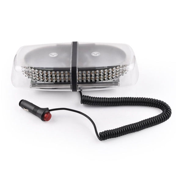 millions-Autoparts 12-24V Waterproof red LED Roof Top Strobe Warning Light Bar with Magnetic Base for Truck Tow Snow Plow
