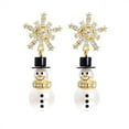 thumbnail image 1 of mimilili Christmas Stud Earrings for Women Cute Red Bow Earrings Snowflake Snowman Stocking Elk Christmas Tree Earrings Festive Christmas Jewelry Christmas Gifts, 1 of 5