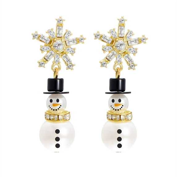 mimilili Christmas Stud Earrings for Women Cute Red Bow Earrings Snowflake Snowman Stocking Elk Christmas Tree Earrings Festive Christmas Jewelry Christmas Gifts