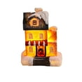 thumbnail image 1 of mimilili Lighted Christmas Village House Figurine Resin Holiday Tabletop Decoration with LED for Home Office Display, 1 of 4