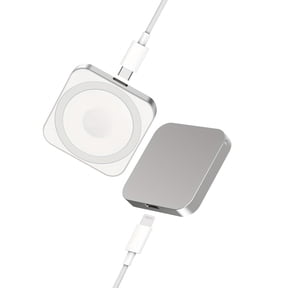 This mini 3-in-1 magnetic wireless charger features a dual-port design and supports 15W wireless fast charging. It's suitable for charging devices such as phones, smartwatches, and wireless earbuds,