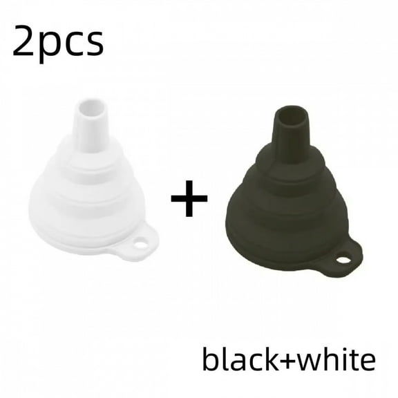 mini Foldable Funnel Silicone Collapsible Portable Funnels for Fuel Hopper Beer Oil Kitchen Accessories Tools  Items