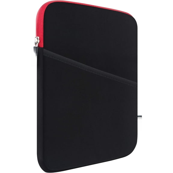 mini Sleeve, mini 7 Case, Shockproof Tablet Sleeve Case Compatible with mini 7 6 5 4 3 2 / Galaxy Tab A7 Lite 8.7" / Galaxy Tab A 8.0" Protective Tablet Bag, Red/Black