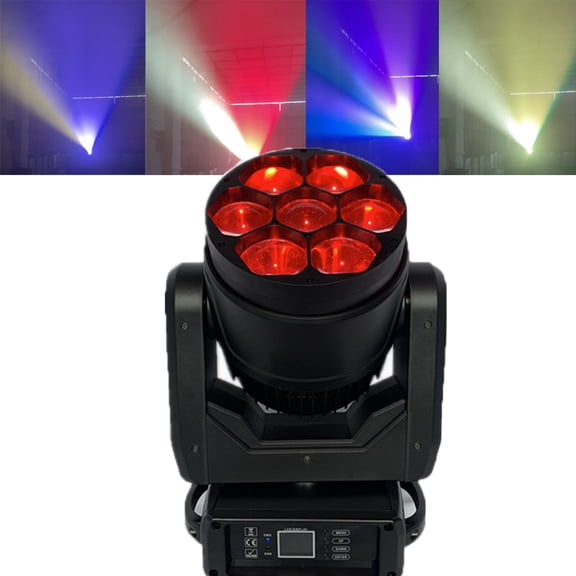 mini bee eye moving head zoom DJ light with 7 pieces 40w RGBW LED point control for club event party