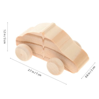 Chivao 12 Pieces Wood DIY Car Toys Wooden Cars to Paint for Kids Unfinished  Wooden Cars Wooden Crafts Kits for Students Home Activities Craft Projects