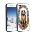 thumbnail image 1 of minimal-Marmot-floral Phone Case, Designed for iPhone 7 Plus Case Soft Silicon for women girls boys wife gift,Shockproof Phone Cover, 1 of 1