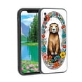 thumbnail image 1 of minimal-Marmot-floral Phone Case, Designed for iPhone X Case Soft Silicon for women girls boys wife gift,Shockproof Phone Cover, 1 of 1